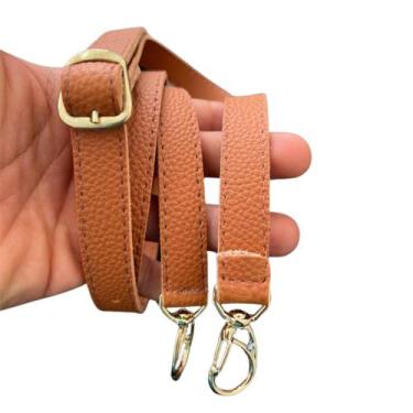 Imagem de Alça para Bolsa Tranversal c/ Mosquetão Dourado Fivela Ajustevel com R