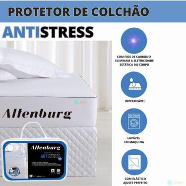Imagem de Protetor de Colchão Solteiro Impermeável Altenburg Antistress 90x190 -