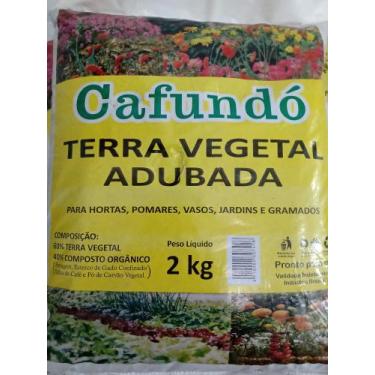 Imagem de Terra Vegetal Adubada CAFUNDÓ 2kg - pronta para uso
