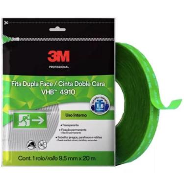 Imagem de Fita Dupla Face Transparente 9,5mm X 20m Vhb 4910 3m