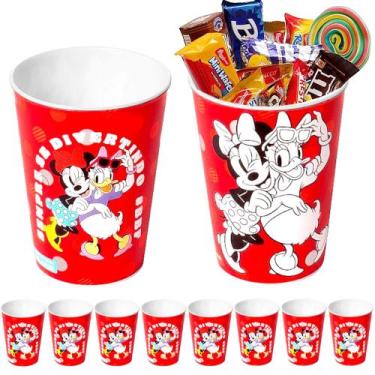 Imagem de Kit 10 Copos de Doces e Lembrancinhas para Festa Infantil da Minnie - 