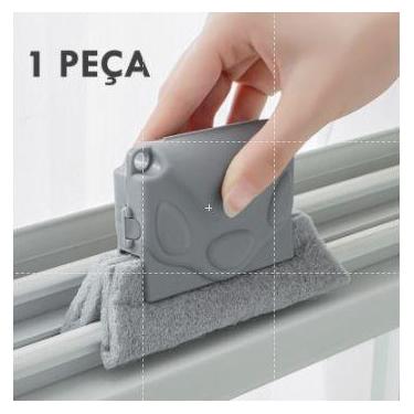 Imagem de Limpador Janela Escova Limpeza Cantos Multiuso Janelas Persiana Cozinh