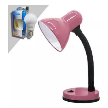 Imagem de Luminária De Mesa Viking Rosa Luminatti 127v-220v Lm906