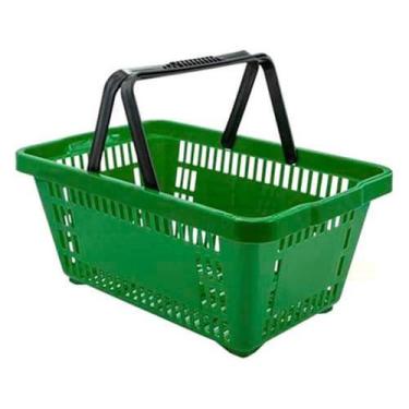 Imagem de Mini cestinha plástica farmácia perfumaria verde - SUPIZZ