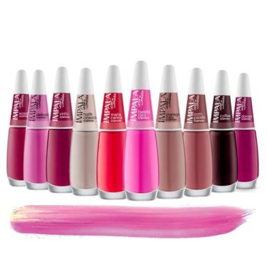 Imagem de Kit 10 Esmaltes Impala Mais Vendidos A Cor da Sua Moda