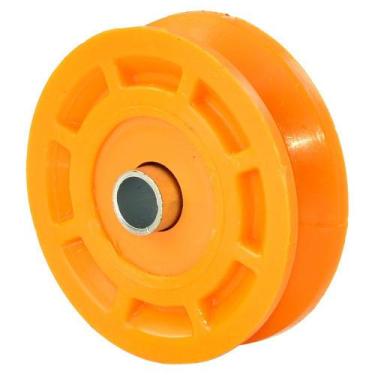 Imagem de Roldana de Nylon Cantoneira 50mm 2" com Rolamento - Metalúrgica Ferro 