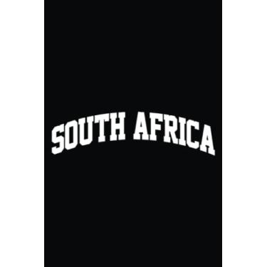 Imagem de Mens South Africa Vintage Retro Sport Team College Gym Arch Funny: Effective Note-Taking Software and Apps for College: 6 x 9 Inches, 120 Pages of ... and Techniques for Students and Learners