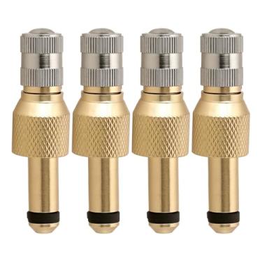 Imagem de SG Store 4 peças de inserção de válvula de trator TRCH1 peças de reposição de haste de válvula de latão para reparo de pneu de trator, inserção de válvula de núcleo para enchimento de ar e enchimento
