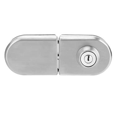 Imagem de Fechadura de Porta de Vidro de Aço Inoxidável, Uso Resistente e Durável para Banheiro de Hotel Doméstico