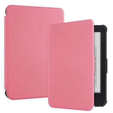 Imagem de Tiorecime Capa para 15.2 cm Kobo Clara Color (2024)/Clara BW (2024)/Clara 2E (2022) - Capa protetora inteligente fina e leve com hibernação automática, rosa