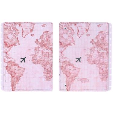 Imagem de Caderno Inteligente Capa Contr Grande By Gocase Mapa Mundi