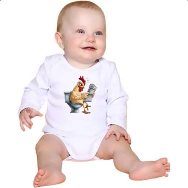 Imagem de Body intantil Galinha na sala de forca - Alearts, M