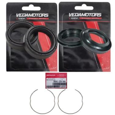 Imagem de Retentor Bengala + Guarda Pó + Trava Xre 190 2016..20 Honda - Vedamoto