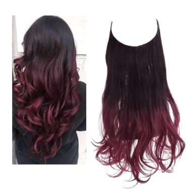 Imagem de Aplique de Cabelo Feminino Longo Alongamento Extensões para Mulheres (Modelo 05, 22 Polegadas - 55 cm)