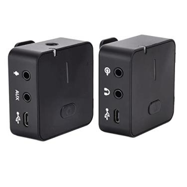 Imagem de Microfone de lapela de lapela, microfone de lapela de retorno de orelha de suporte conveniente para celular para câmera SLR