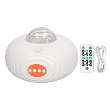 Imagem de Lâmpada de projeção UFO MUNEFE, lâmpada de projeção de luz noturna LED, 14 cores claras 5 músicas Bluetooth Star Sky Projetor com controle remoto
