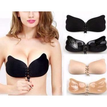 Imagem de Sutiã Adesivo Invisível Levanta Seio PUSH UP Silicone PRETO