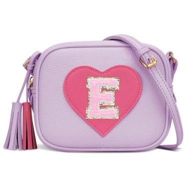 Imagem de KKXIU 2 3 4 5 6 7 8 9 10 anos de idade menina bolsa de presente infantil bolsa transversal com borla, Roxa