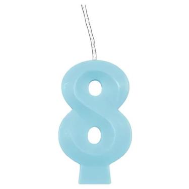 Imagem de Vela de Aniversário Candy Azul - 1 Unidade - Regina, 8