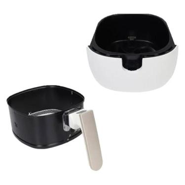 Imagem de Panela e Cesta Alça Prata Airfryer Fritadeira Philips Walita