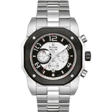 Imagem de Relógio Masculino Bulova Cronógrafo Prata Marine Star à Prova Dágua 10