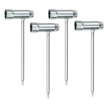 Imagem de Pacote com 4 chaves combinadas de 19 mm x 13 mm (3/10.2 cm x 1/5.1 cm), chave T e chave de fenda Torx T27, ferramenta de motosserra combinada, adequada para serras Stihl TS350, TS350AVE, TS360, TS400