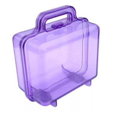 Imagem de Kit 6 Massinha de Modelar + 6 Bolha de Sabão + 12 Cortador + 6 Maletinha de Acrílico lembrancinha (Lilas)