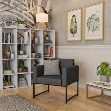 Imagem de Poltrona Stephanie Cinza - Mobly