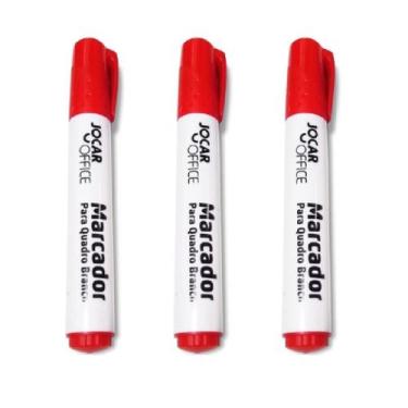 Imagem de Piloto Para Quadro Branco Marcador Pincel Cor Azul Preta E Vermelha Ki