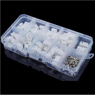 Imagem de Mustpoint 230pcs XH2.54 2p 3p 4pin 2,54 mm XH Adaptador Conectores Cabeçalho JST com Caixa