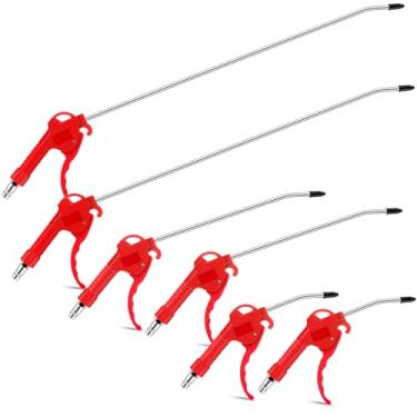 Imagem de MorningRo Kit de 6 peças de pistola de sopro de ar com pistola de 48 cm, 28 cm e 10 cm, ferramentas de pistola de sopro de ar compressor de ar, pistola de sopro de ar para mecânica industrial de