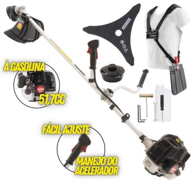 Imagem de Roçadeira Kawashima Kw52le Gasolina 52cc 2t Com Acessórios