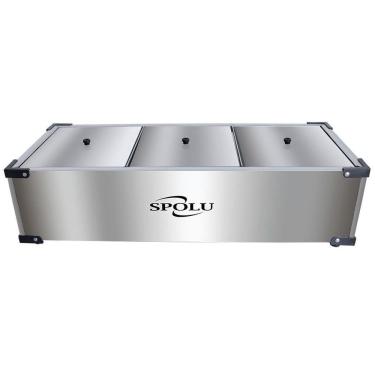 Imagem de Rechaud Elétrico Inox 3 Cubas Spolu 220v Spl-503