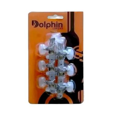 Imagem de Tarraxa violao dolphin 3+3 pino grosso tradicional cromada