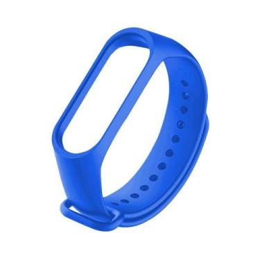 Imagem de Pulseira feminino mi band 3 4 5 azul revenda nota fiscal - Orizom