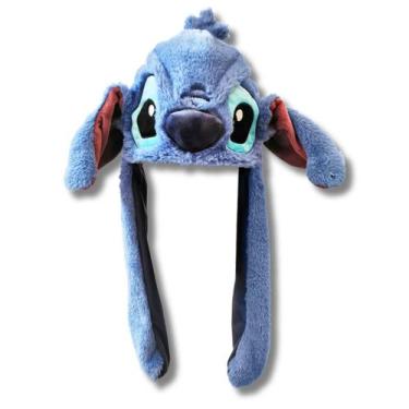 Imagem de Touca Infantil Gorro Pelúcia Stitch Angel Disney Interativo - TOYNG, S
