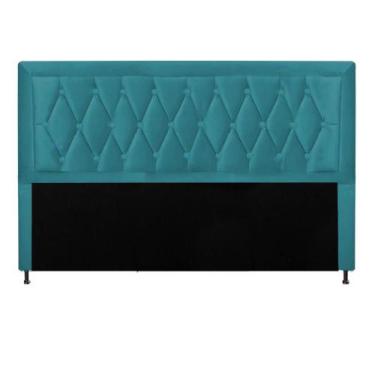 Imagem de Cabeceira Estofada Bianca Capitonê 160 cm Queen Size Quarto para Cama 