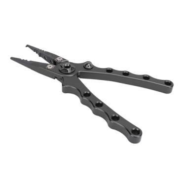 Imagem de Generic Removedor de Ganchos de Peixe, Alicates de Anel Dividido Ergonomic Fácil Abertura de água Salgada Resistente à água Confortável para Equipamentos de Pesca (Preto prateado)