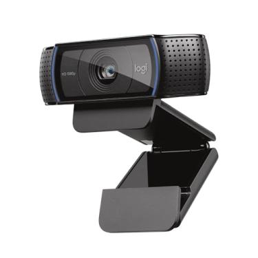 Imagem de Logitech Webcam C920x HD Pro, chamadas de vídeo Full HD 1080p/30fps, áudio estéreo claro, correção de luz HD, funciona com Skype, Zoom, FaceTime, Hangouts, PC/Mac/Laptop/Macbook/Tablet – Preto