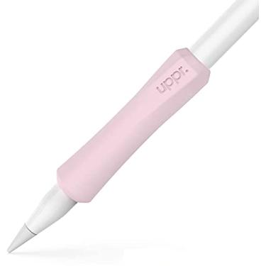 Imagem de UPPERCASE Designs NimbleGrip Suporte ergonômico de silicone premium, design de dupla face, compatível com Apple Pencil Pro, USB-C, 2ª geração, 1ª geração (pacote com 1, rosa)