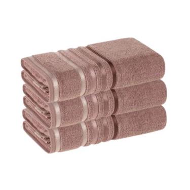 Imagem de Kit com 3 Toalhas Banho Karsten Lumina  Toque Macio e Alta Absorção, R