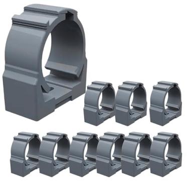 Imagem de Abraçadeira Para Conduite Pvc Sobrepor 1 Polegada Kit 20 Uni (CINZA)