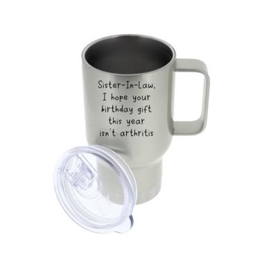 Imagem de Caneca de viagem para irmã-in-Law, caneca de viagem de café para irmã, ideia de presentes para cunhada, presente para cunhada, presente para irmã, para irmã, de aniversário