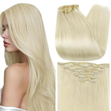Imagem de Extensões de cabelo Clip in Full Shine Blonde 25 cm 95 g 7 unidades