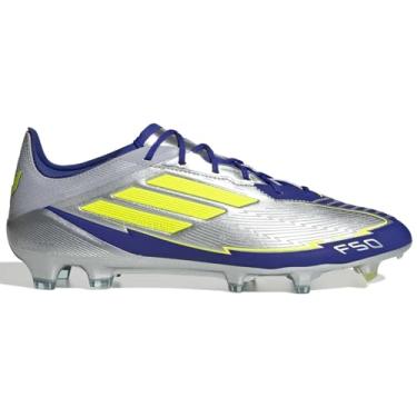 Imagem de adidas Unissex-adulto Silvmt/Syello/Lucblu F50 Elite FG Messi prata met.Solar Yellow/Lucid Blue 39 EUA, Preto, 8.5 Wide Women/7.5 Wide Men