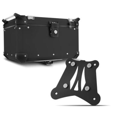 Imagem de Baú Moto Alumínio Top Case 48 Litros + Base de Fixação Super Adventure