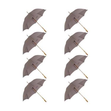 Imagem de 8 Guardas Chuva G Automático Reforçado Voyagem, Cinza