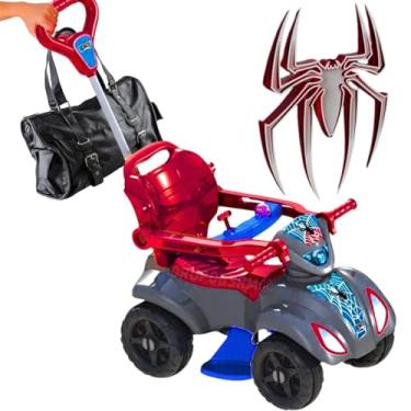 Imagem de Triciclo Carrinho de passeio Andador para Bebê Diversos Modelos Confortáveis Seguro com acessórios removiveis Cestinha Buzina presente criança 1 ano menino menina 12 meses (Quadriciclo Cinza Menino)