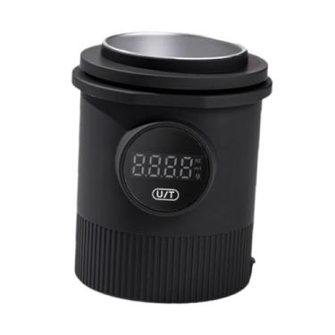 Imagem de Fenteer Copo dosador de café com balança, balança de café expresso recarregável, à prova d'água, precisão de 0,1 g, acessórios para dosagem de
