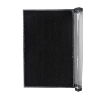 Imagem de Bandeja Para Joias e Bijuterias Anel Interno Veludo - Média com Capa Organizadora para Joias Bijuterias Gaveta Closet